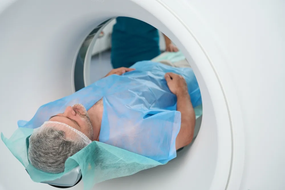 A patient being assessed for pancreatic cancer suitability 
